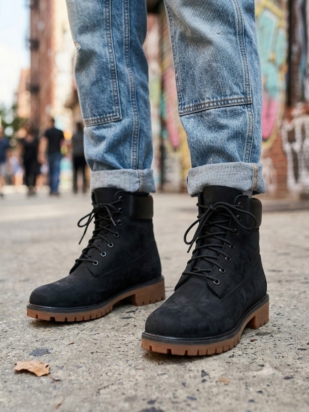 Timberland Jayne 6" Waterproof Leather Boots Black US 8 NWOB